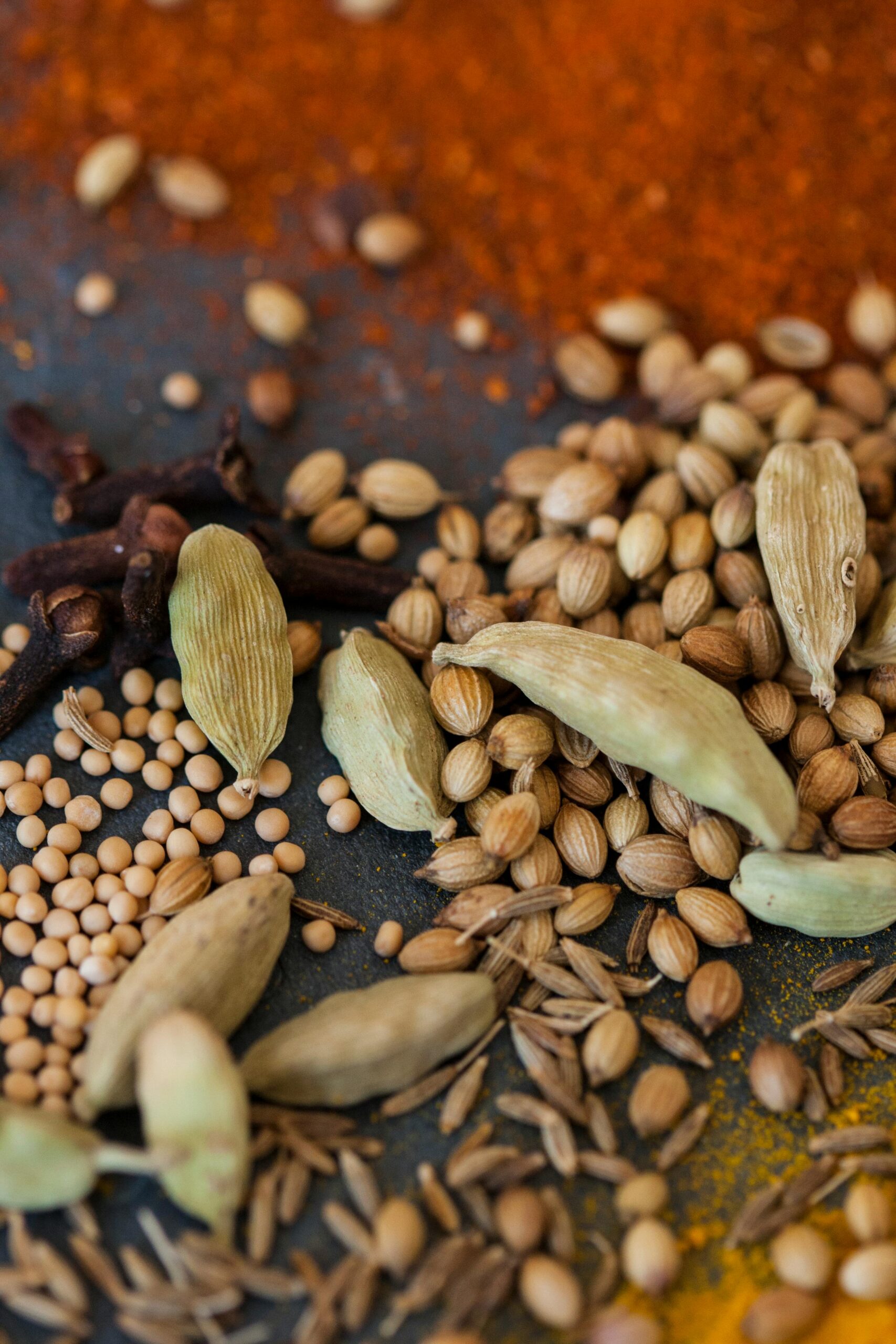 A vibrant close-up of assorted whole spices, perfect for cooking and culinary inspiration.